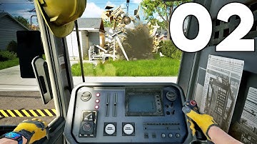 Deconstruction Simulator - Part 2 - Destroying Neighborhoods with a Wrecking Ball