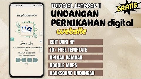 Tutorial Cara Membuat  Undangan Pernikahan digital di Hp Gratis