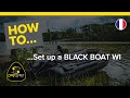 Black boat wi mise en action