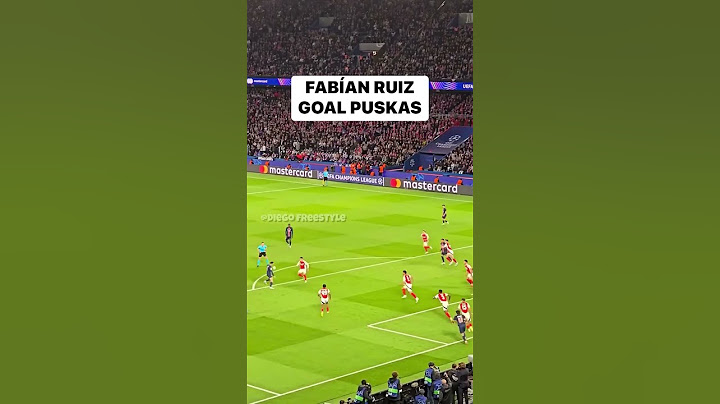 Fabían Ruiz Goal Puskas ☠️🤯 #fabianruiz #psg #arsenal #goal #skills #magic #championsleague #futbol