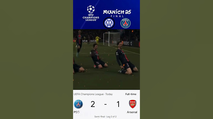 PSG VS. ARSENAL SEMI-FINAL #football #highlights #soccer #shorts #trending #fifa #uefa