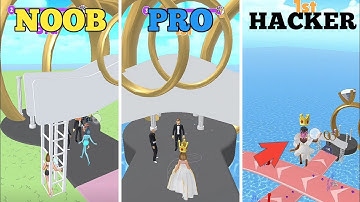 Noob vs Pro vs Hacker in Bridal Rush!