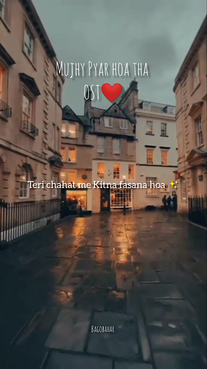 mujhy piyar hua tha #drama OST #ytshorts #love #pakistanioststauts #status