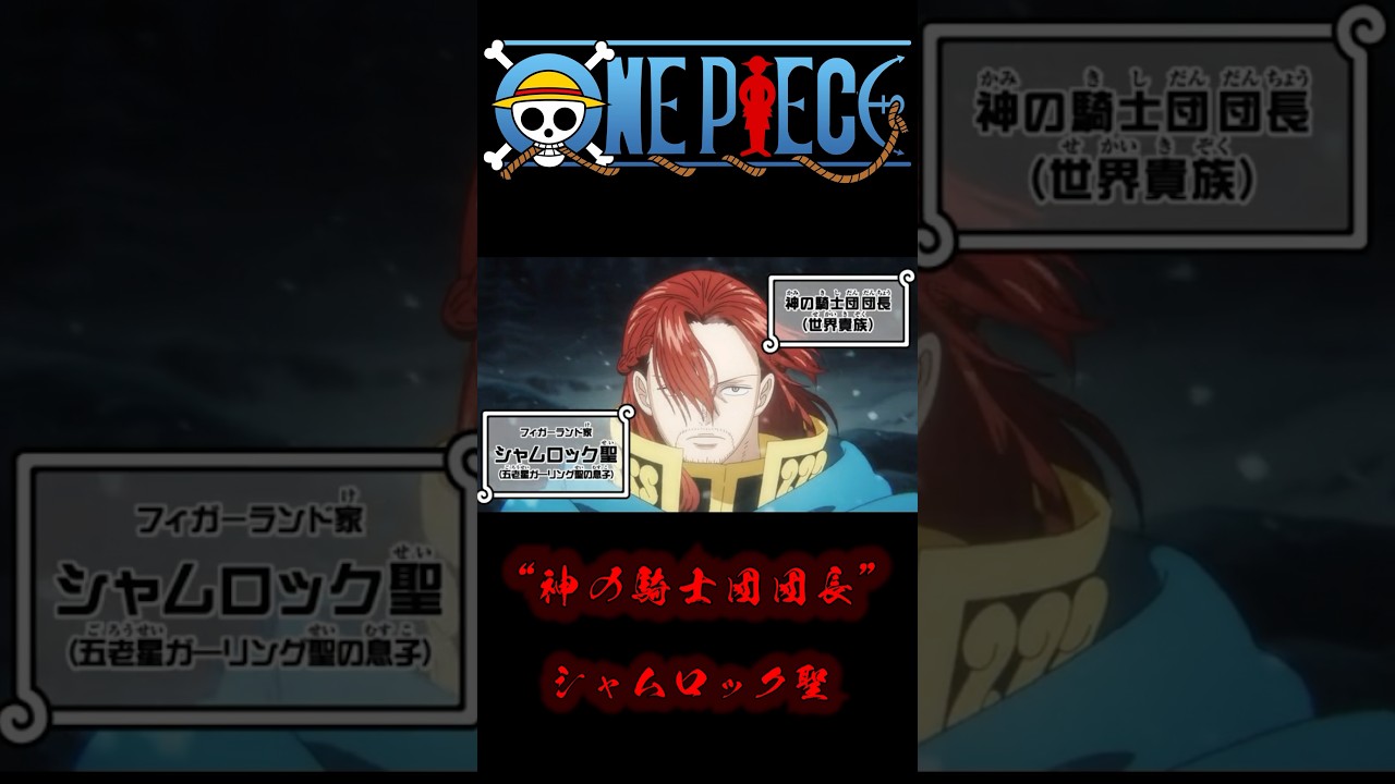 ONEPIECE 〝神の騎士団団長〟シャムロック聖 #onepiece #シャンクス #シャムロック #ロキ