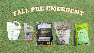 Fall preemergent herbicide applications for bermuda lawns