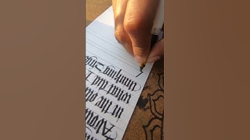 Black letter/calligraphy/pilotparallelpen/gothic