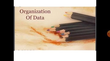 ORGANIZATION OF DATA//PART-2|| STATISTICS|| 1st PUC || BY Prof. Tabassum.