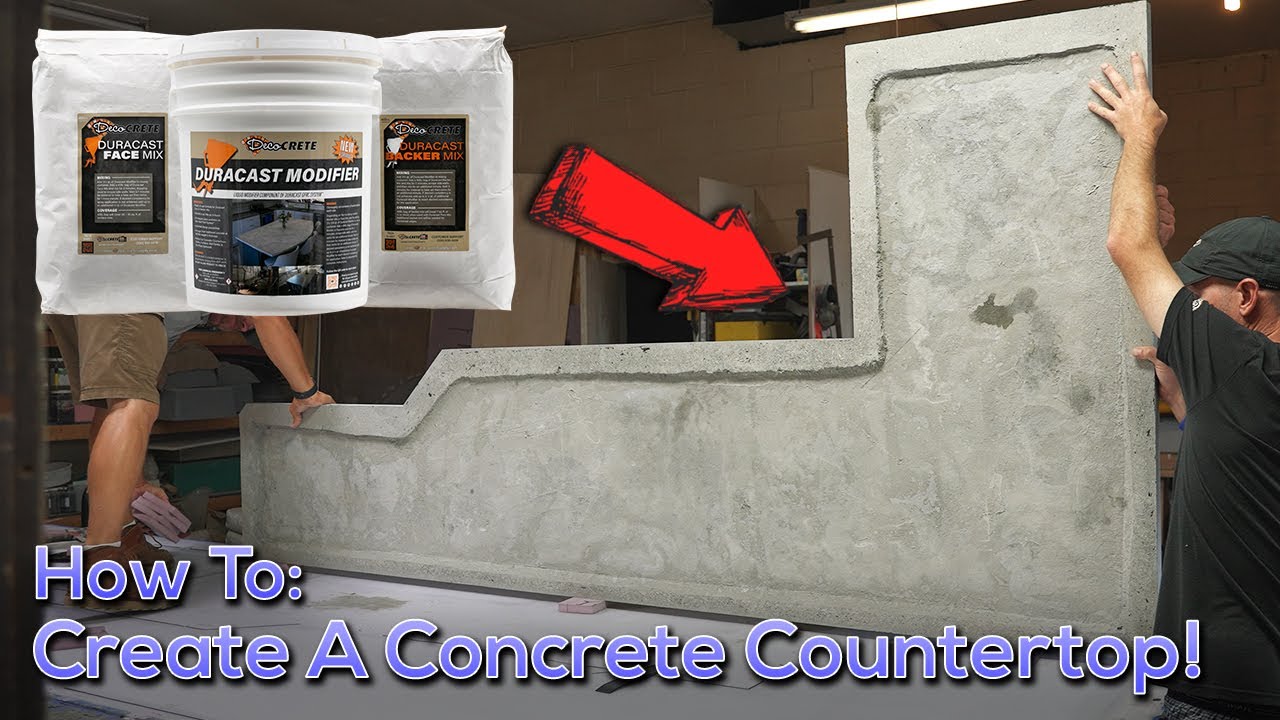 How to Create a Concrete Countertop! YouTube