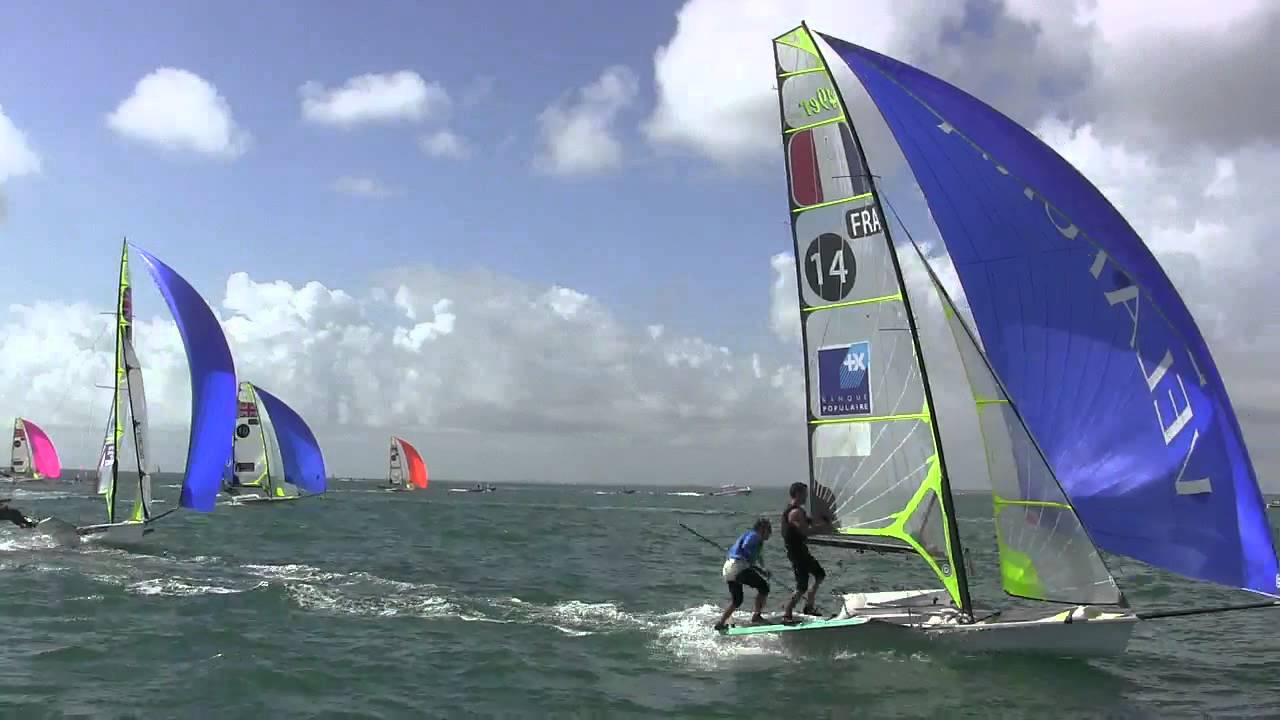 49er Sailing Theatre Style Final - 2014 Miami World Cup - Race 1 of 3