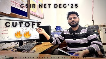 CSIR NET DEC’25 cutoff 🔥🔥  #csirnet #jrf #phd #cutoff 