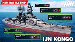 IJN Kongo - New Battleship 🔥 Review & Gameplay - Modern Warships 
