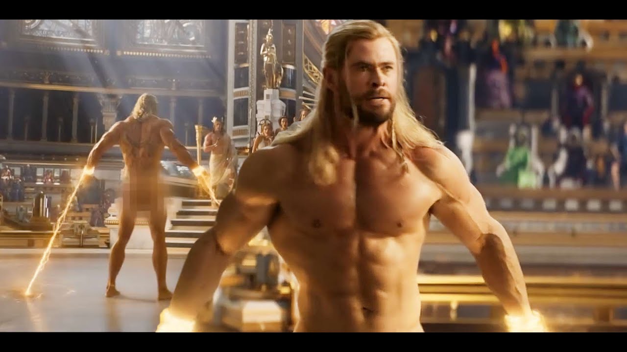 Thor Love And Thunder Funny Scenes|| Thor naked in front of Jeus#Thor #thorloveandthunder #