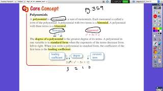 Alg1 7 1 Part 1 Polynomials
