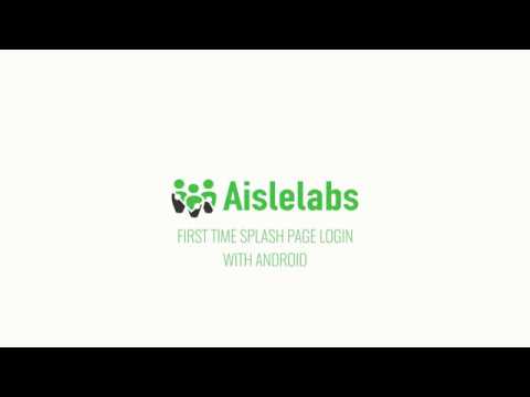 Splash Login Journey: Email-based First-time Login on Android - Aislelabs Connect