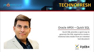 Oracle APEX Quick SQL