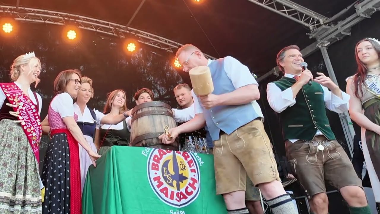 Sympathische Panne beim Bieranstich zum Brauereifest Maisach 2025