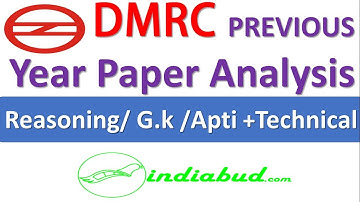 DMRC Previous Year Exam paper ll Reasoning l G.K l Apti l Technical