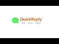 QuickReply chrome extension