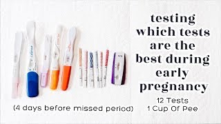 I DIPPED EVERY PREGNANCY TEST ON THE MARKET IN THE SAME PEE || HERE'S WHAT HAPPENED.