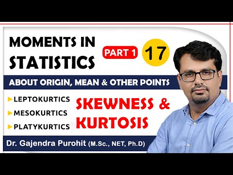 Skewness & Kurtosis | Moments | Leptokurtic, Mesokurtic, Platykurtic