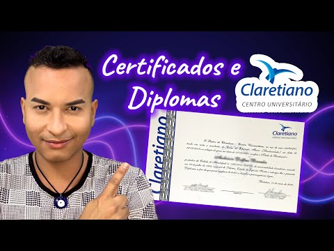 Como são os DIPLOMAS e CERTIFICADOS do CLARETIANO EAD?