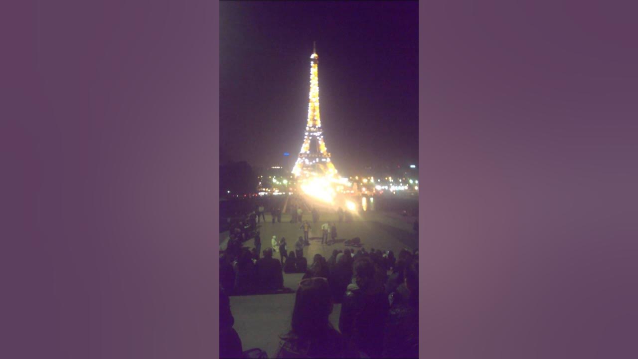 Paris Eiffel Tower Flashing Lights YouTube