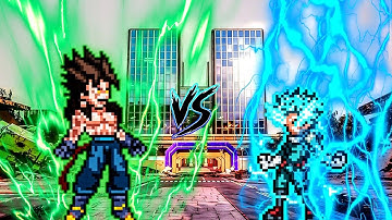 Vegito Ikari SSJ4 (New) VS Deku Full Cowl 100% in Jump Force Mugen