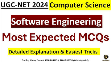 Software Engineering Important MCQs for June 2024 | UGC NET Computer Science Preparation | CS PYQs