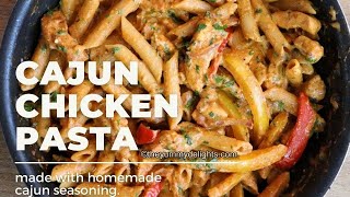 creamy cajun chicken pasta | one pot chicken pasta | chicken pasta recipe | spicy chicken pasta