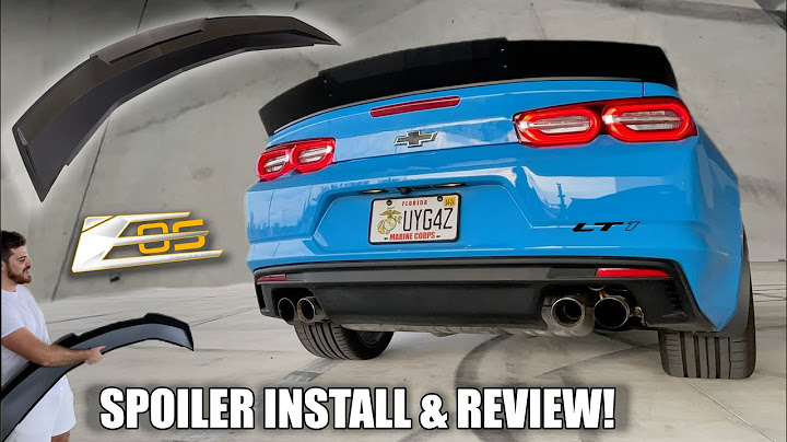 EOS Track Pack Spoiler DIY Install for Gen 6 Camaro LT1, SS & RS - DIY Spoiler Install on your Car!