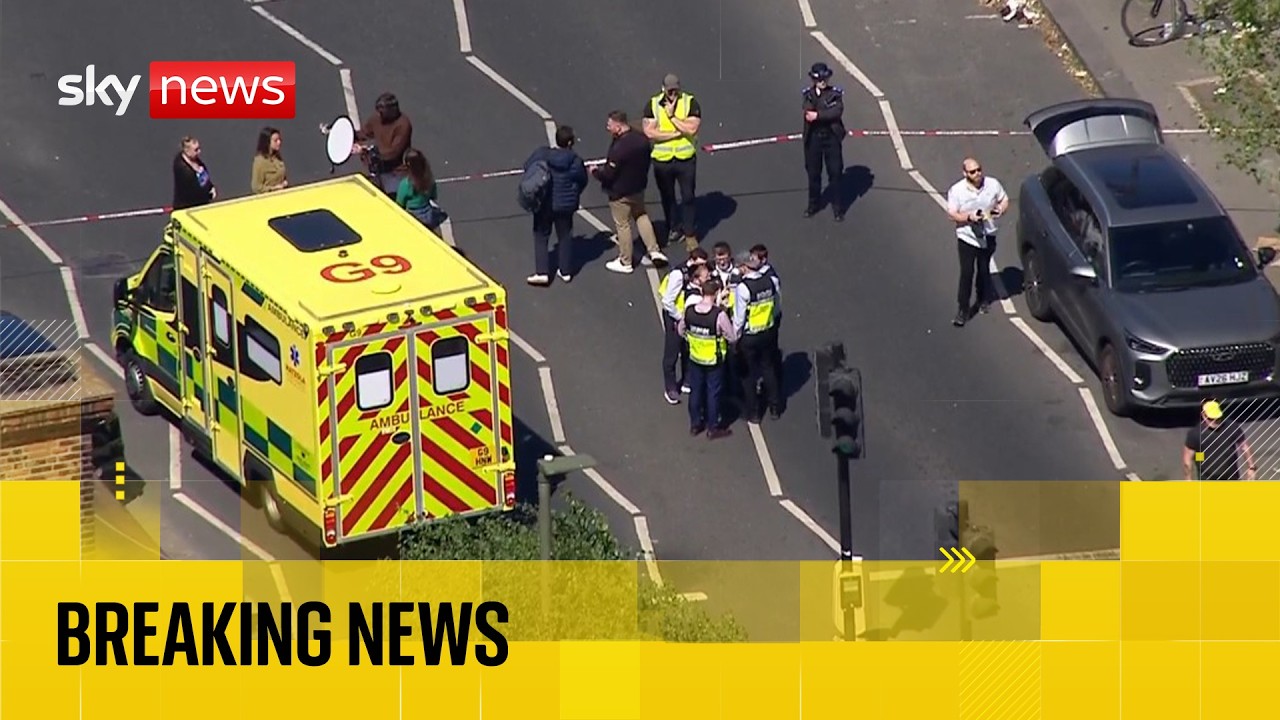Terrorist incident declared after two Jewish men stabbed in north London | Sky News coverage