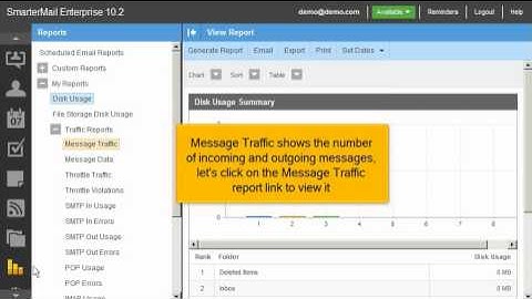 How to view email reports in SmarterMail