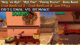 Original N Sane Trilogy Crash 3 Mashup Hang Em High, High Time, Flaming Pion Bonus Round