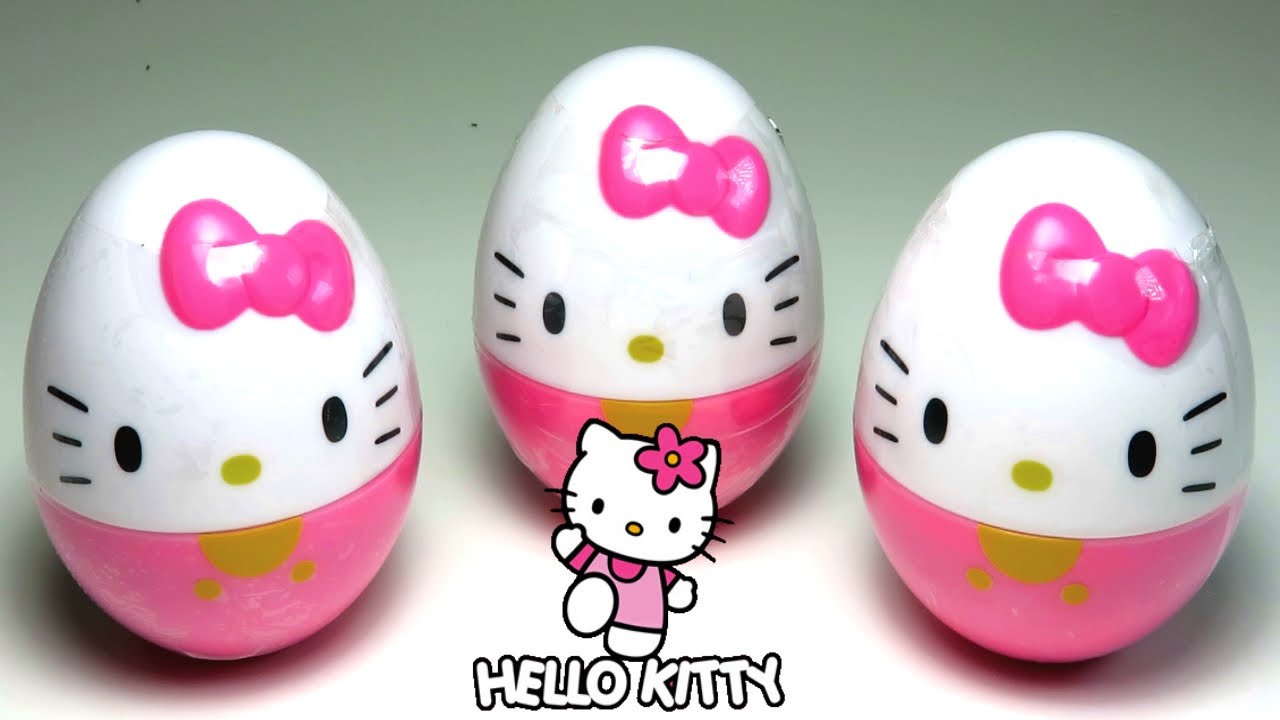 Hello Kitty surprise egg Huevos Sorpresa kitty video for Kids ハローキティ