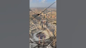 A view like no other🤩 #clocktower #kaba #Makkah