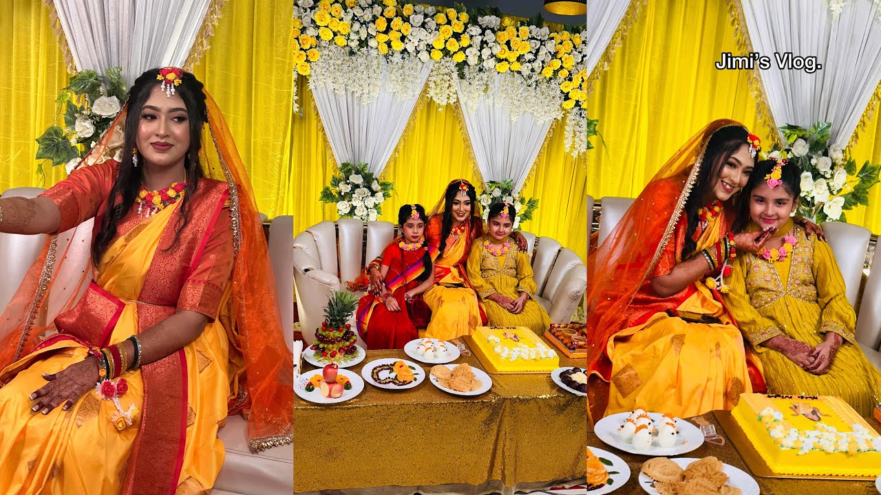 রনোকের হলুদ সন্ধ্যা / Gaye Holud / Traditional Gaye Holud Ceremony, #yt #wedding , #viral