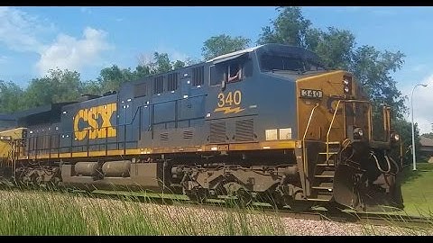 CSX 340, 60, 328 with Friendly Engineer