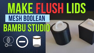 Make Flush Tops with Mesh Boolean