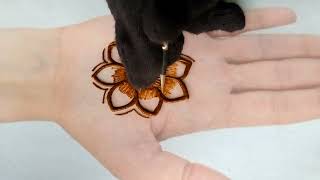 Easy Latest Mehndi Designs For Back Hand Ll New Floral Stylish Tikka Mehndi Designs For Back