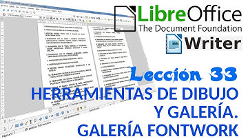 Tutorial LibreOffice Writer - 33/40 Herramientas de dibujo y galería. Galería fontwork.