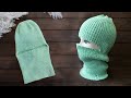 Тренд сезона 🔥 Балаклава спицами - 3 в одном шапка/маска/снуд ❄ Balaclava knitting ☃