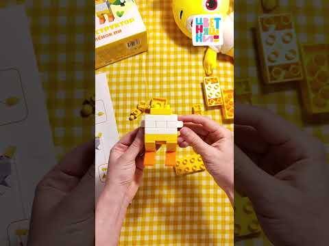 По кубику собираем Цыплёнка Пи! 🌈🐥 Конструктор для детей | Цветняшки мультики