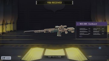 Credit Store Update NEW FREE Epic M21 EBR-Cartboard COD Mobile  Nuke Gameplay‼️