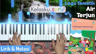 Karaoke (Minus One) / Piano Lagu Air Terjun (A.T. Mahmud) Buku Tematik Kelas 5 | Lirik dan Notasi