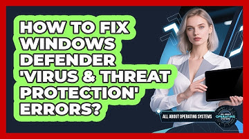 How To Fix Windows Defender 