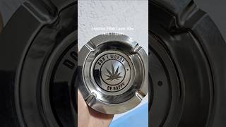 Stainless steel ashtray Marking with Haotian Fiber Laser 50w from Pascal Liu #pascalliu #fiberlaser
