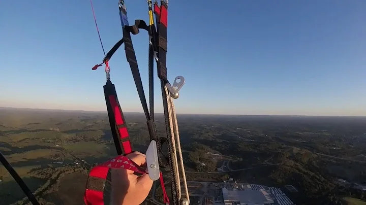 Paramotor flying from Simpson to W22 in Buckhannon...