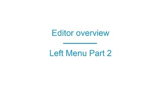 AppsBuilder.PRO Editor overview   Left Menu Part 2