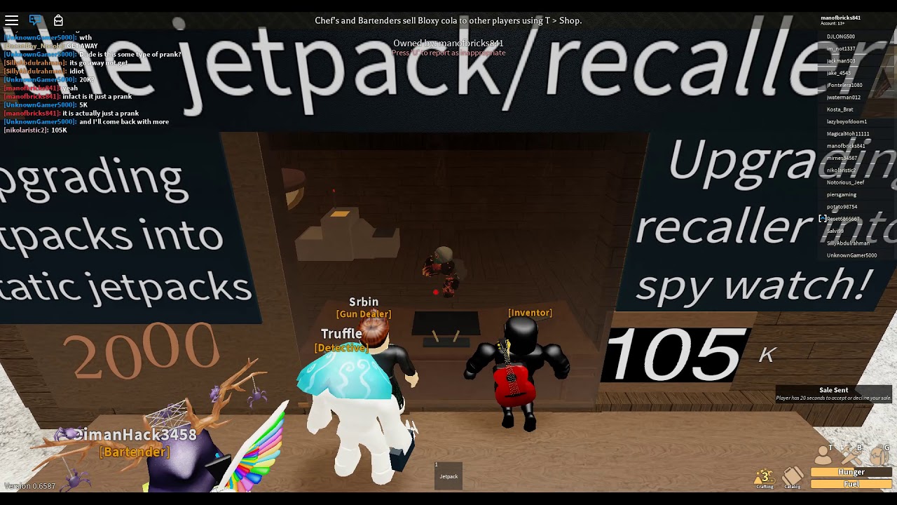 Victim Accepts His Fate And Realizes The Prank Jetpack Scam Part 8 Electric State Darkrp Roblox Youtube