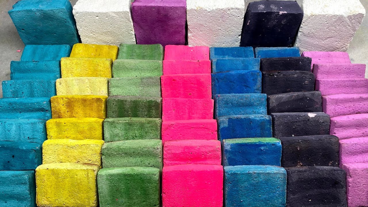 50+ Bar dyed gym chalk reform diff color ππ€π ππ ASMR#trending #asmr # ...